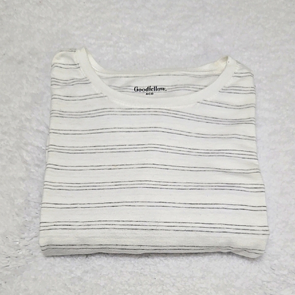 Men's White Striped Shirt